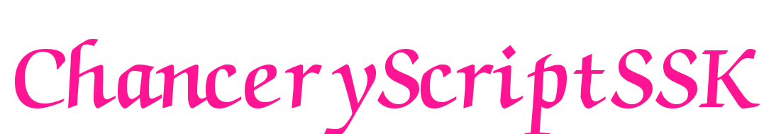 ChanceryScriptSSK预览图片