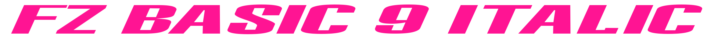 FZ BASIC 9 ITALIC预览图片
