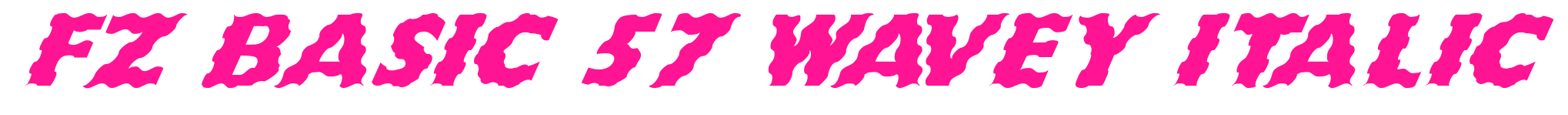FZ BASIC 57 WAVEY ITALIC预览图片