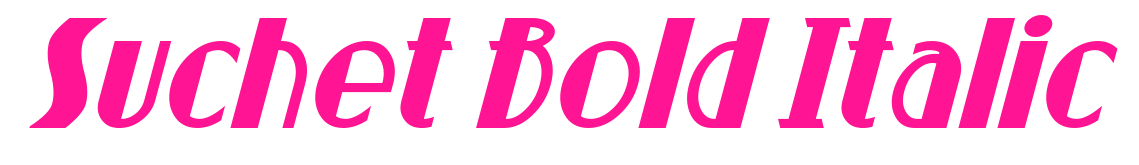 Suchet Bold Italic预览图片