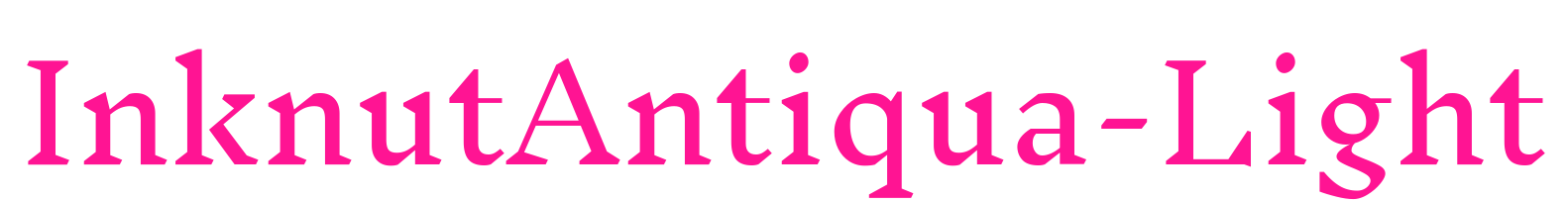 InknutAntiqua-Light预览图片