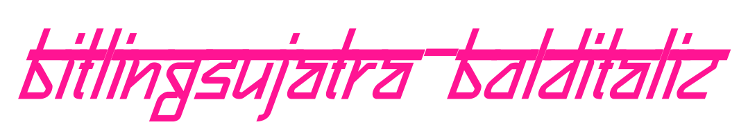 Bitlingsujatra-BoldItalic预览图片