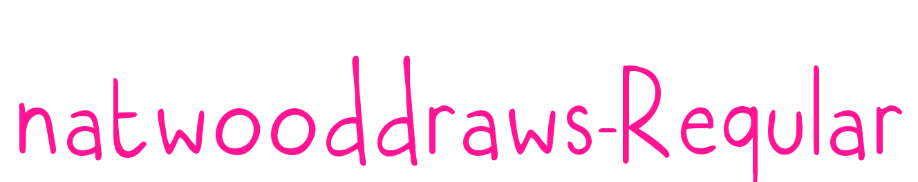 natwooddraws-Regular预览图片