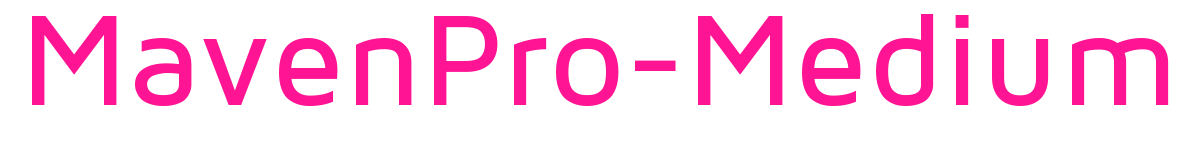 MavenPro-Medium预览图片