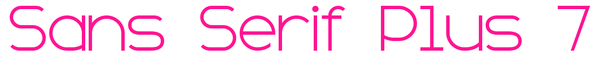 Sans Serif Plus 7预览图片