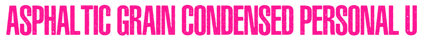ASPHALTIC GRAIN CONDENSED PERSON预览图片