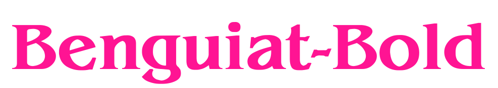 Benguiat-Bold预览图片