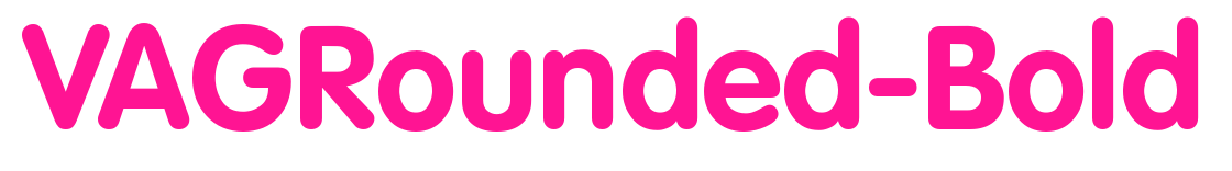 VAGRounded-Bold预览图片