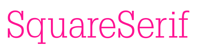 SquareSerif预览图片