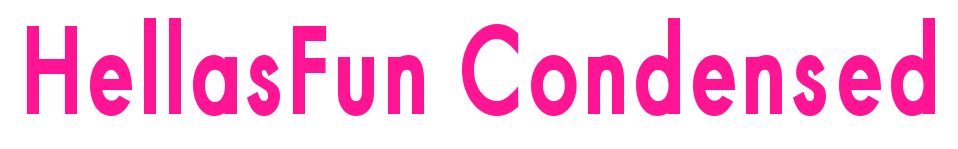 HellasFun Condensed预览图片