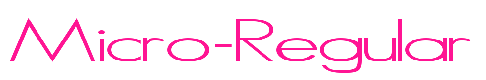 Micro-Regular预览图片