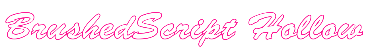 BrushedScript Hollow预览图片