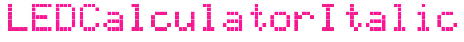 LEDCalculatorItalic预览图片