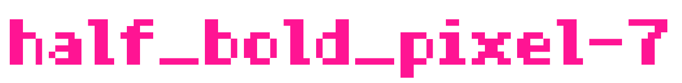 half_bold_pixel-7预览图片