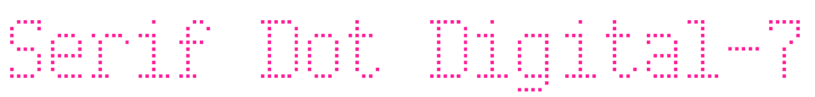 Serif Dot Digital-7预览图片