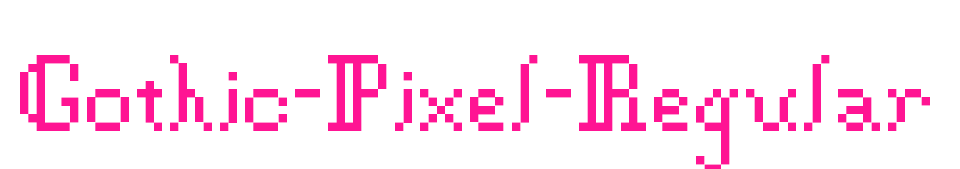 Gothic-Pixel-Regular预览图片