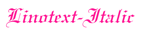 Linotext-Italic预览图片