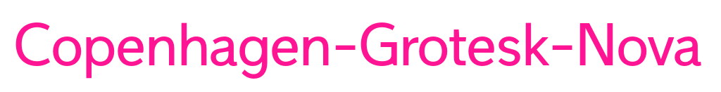 Copenhagen-Grotesk-Nova预览图片