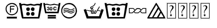 wash care洗水符号预览图片