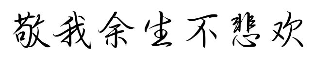 敬我余生不悲欢