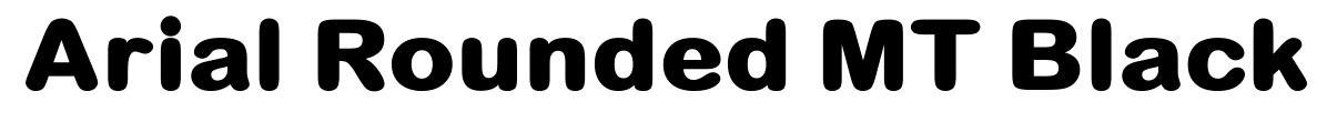 Arial Rounded MT Black预览图片