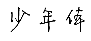 少年体