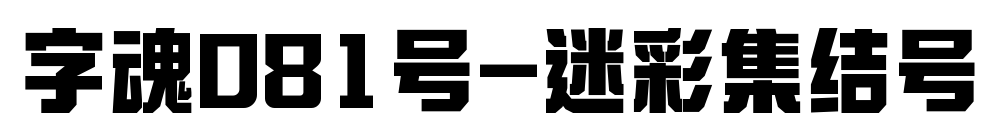 字魂081号-迷彩集结号预览图片