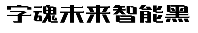 字魂未来智能黑预览图片
